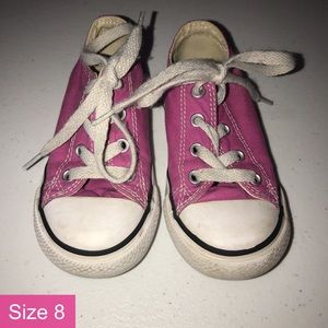 Purple Converse Low Top Allstars